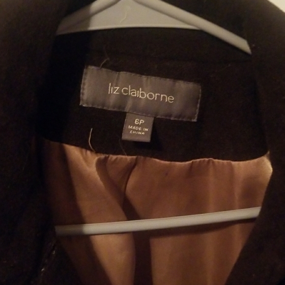 LIZ CLAIBORNE | Brown Peacoat - Picture 2 of 5